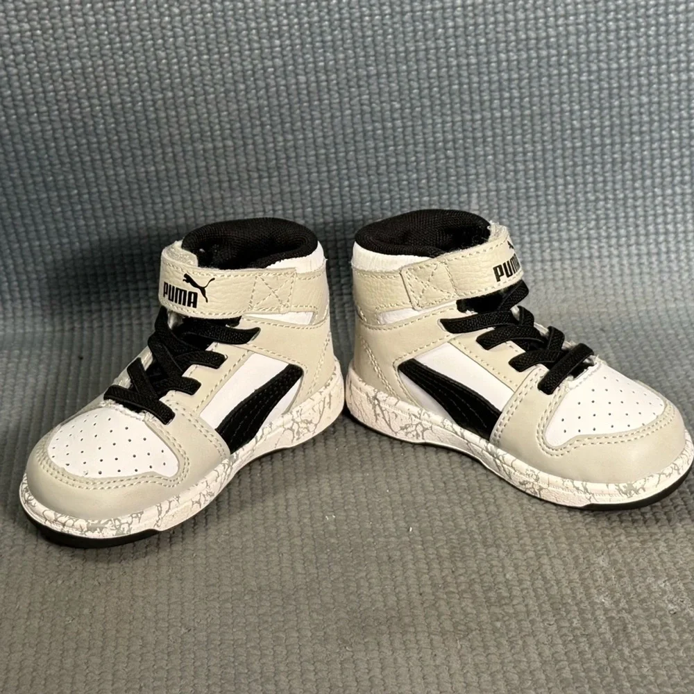 Puma Toddler Rebound Mid Layup Marble Athletic Shoes Size 5C‎